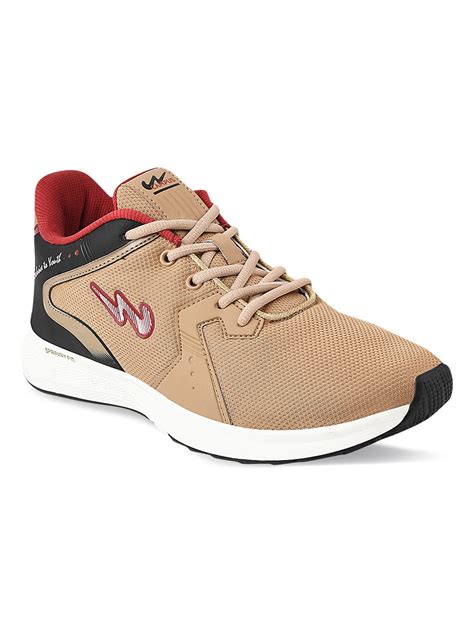 Buy Running Shoes For Men: Fred-Beige-Blk | Campus Shoes