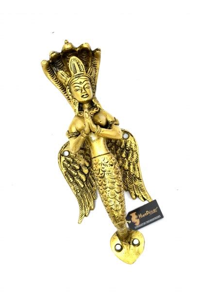 Buy Nagkanya Design Brass Door Handle Brass Showpiece Online at Best Price