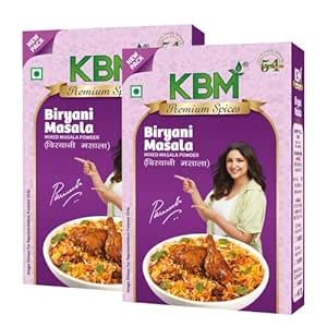 KBM Premium Spices Briyani Masala 100 GMS - Pack of 2(200 GMS) : Amazon ...