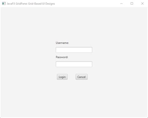 Table Grid JavaFX 的图像结果