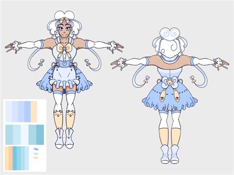 The Rookies - Magical Girl Character poses, by JesterCArts