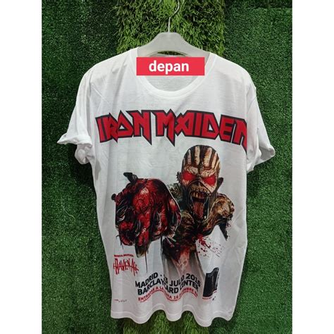 Vintage fullprint iron maiden band Shirt | Shopee Philippines