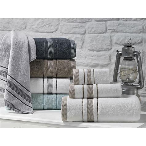 Enchante Home 8-Piece Anthracite Turkish Cotton Hand Towel (Enchasoft ...