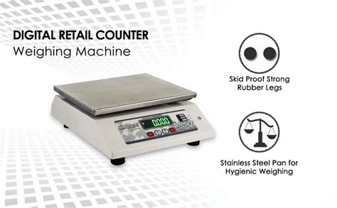 iScale 30Kg x 1g Digital Retail Counter Weighing Machine Pan Size 10 x ...