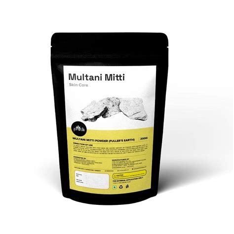 Pranik Natural Herbal Multani Mitti Face Pack Powder for Women and Men ...