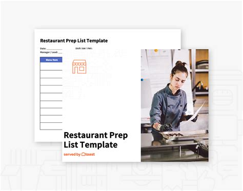 Restaurant Kitchen Prep List Template | Toast
