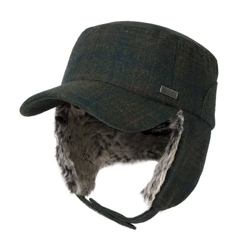 Comhats Mens Winter Baseball Army Cap Trapper Warm Lined Military ...