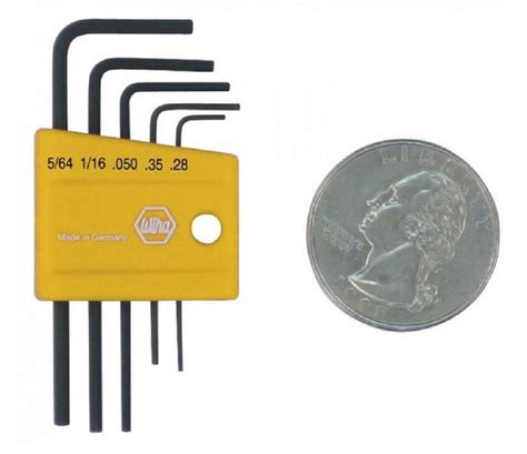 Wiha 35393 Mini Inch Hex L-Key Set, 5 Piece in Plastic Holder : Amazon ...