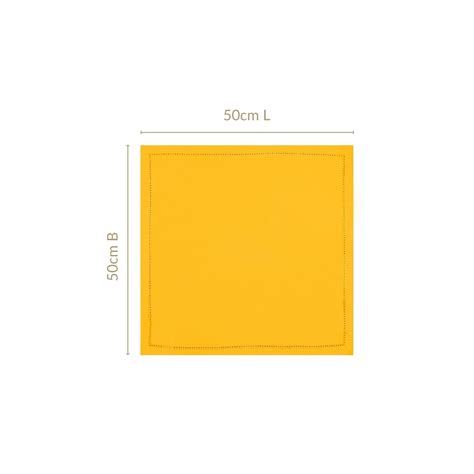 Table Napkin Sunny Yellow Set Of 4 Online - Premium Table Napkin | Nestasia