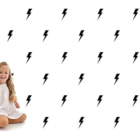 Zaiphany 48 PCS Black Lightning Bolt Decals for Wall or Cars, India | Ubuy