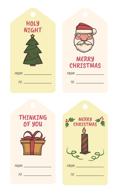 10 Best Free Editable Printable Gift Tags - printablee.com