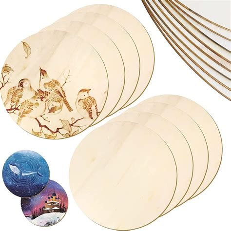 LASERIK Round MDF Boards for Art and Craft - 3.5mm MDF Wood Board ...