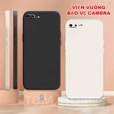 Ốp IPhone 7 / 8 / 7 PLUS / 8 PLUS cạnh viền vuông bảo vệ camera ...