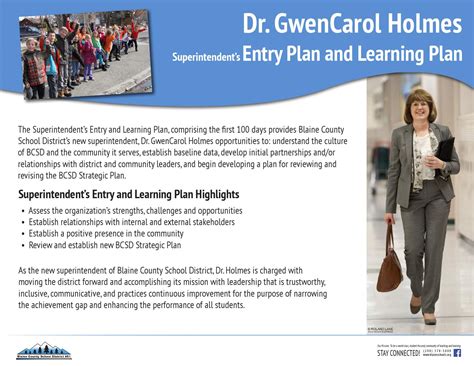 Superintendent Entry Plan Template