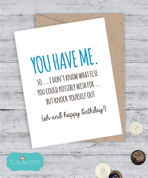 FUNNY BIRTHDAY CARD boyfriend Funny Boyfriend Birthday Card | Etsy ...