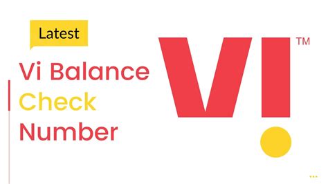 Vi Balance Check Number