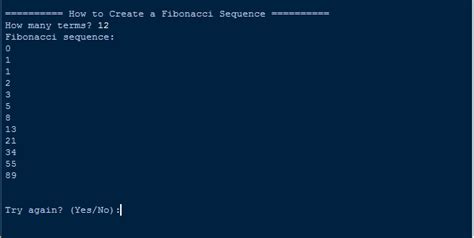 Fibonacci Code in Python 的图像结果