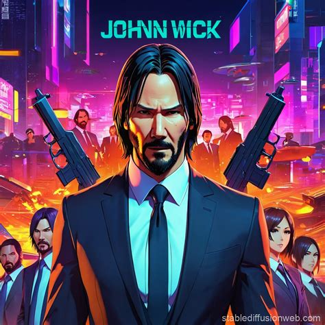 Ubisoft John Wick Game Cover Art | Stable Diffusion Online