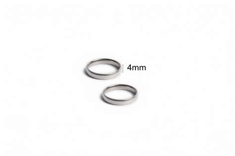 4mm Silver Promise Rings
