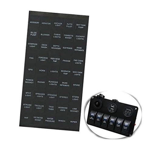 SENRAN Decal Sticker Label Sheet for Caravan Marine Boat Dash Board ...