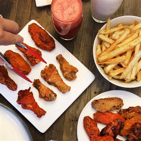 Bonfire Wings menu in Houston, Texas, USA