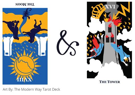 The Moon Reversed AND The Tower Tarot Cards Meaning