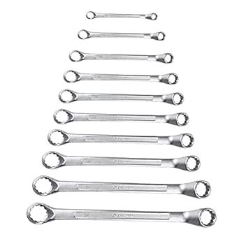 Eastman Bi-Hexagonal Ring Spanners - Shallow Offset - Crv Set Of 10Pcs ...
