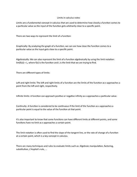 Image result for Limits Calculus Notes Colorful