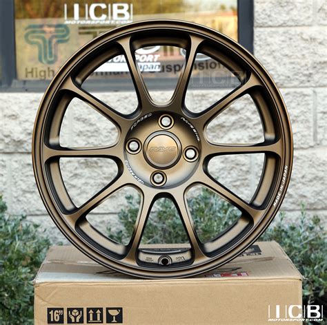 Rays Volk Racing ZE40 Wheels 16X8 4X100 +28 Offset Bronze Mild Concave Face