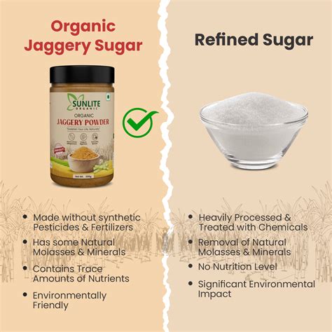 Sunlite Organic - Organic Jaggery Powder 500gm I 100% Pure Certified O
