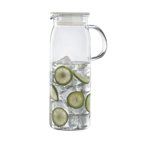 Borosil Marina 1000 ml Borosilicate Glass Jug with Handle & Lid ...