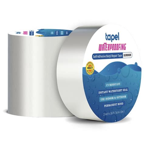 Tapel Butyl Waterproof Tape for Leaks - 2" X 16' - Thick Heavy Duty ...