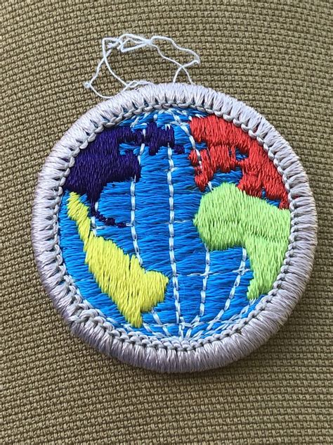 Boy Scout Merit Badge Citizenship In The World Emblem Eagle ...