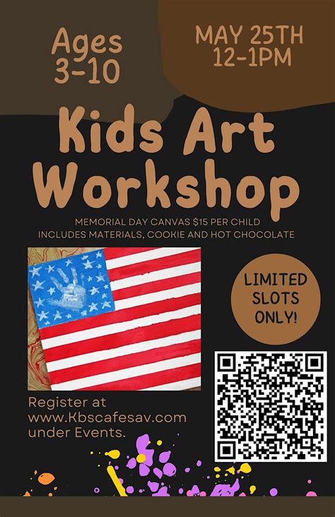 Kids Memorial Day Art Workshop at KBs Cafe, KB's Cafe, Abercorn Street ...