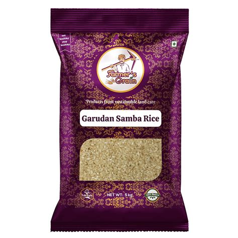 Farmer's Grain Garudan Samba Rice (5 kg) : Amazon.in: Grocery & Gourmet ...