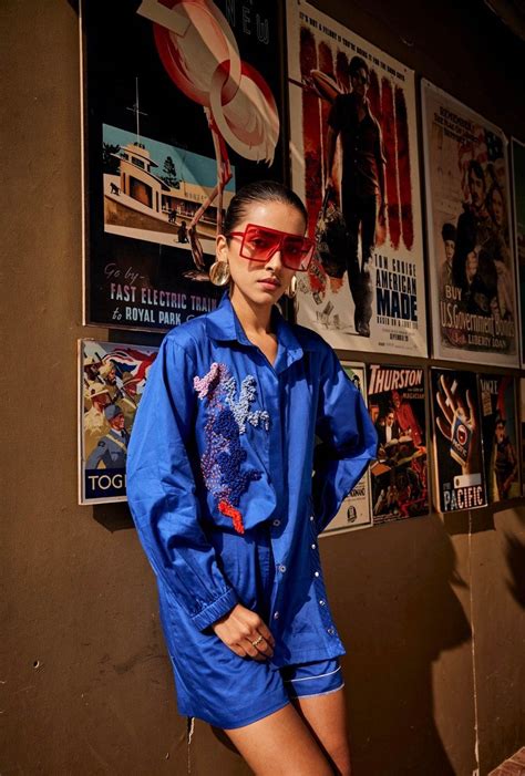 Blue Blaze Shirt / Co-ord Set – Puja Agarwal