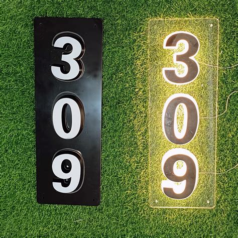 Image result for Lighted House Numbers LED