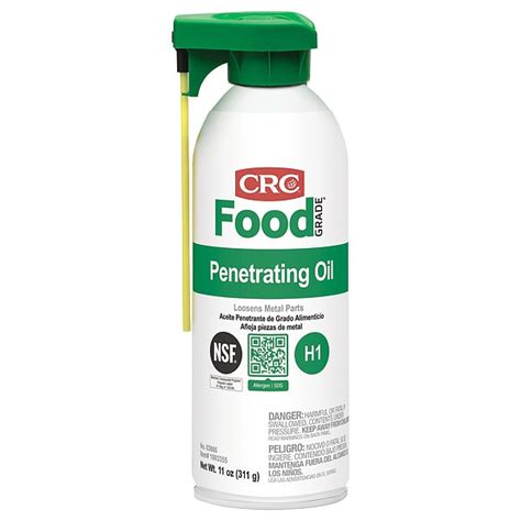 Crc Food Grade Penetrating Oil, H1 Food Grade, 32 to 300 Degrees F, 11 ...