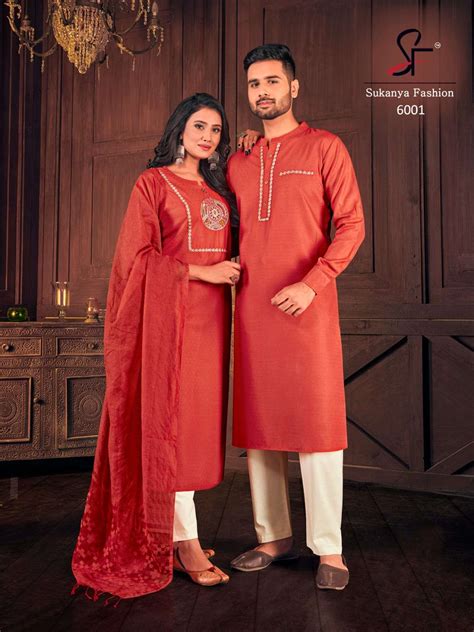 Sukanya Fashion Royal Couple Vol 6 Exclusive Matching Men Kurta With ...