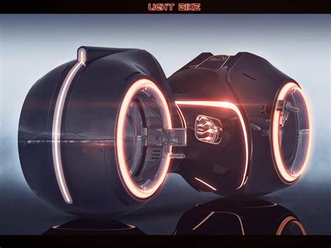 Download wallpaper design, reflection, transport, glow, LIght bike ...