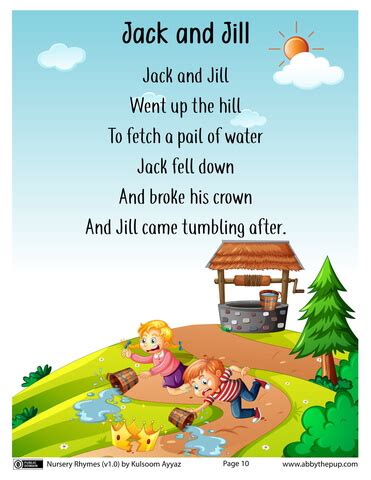 Jack and Jill Nursery Rhyme | Free Printable Papercraft Templates