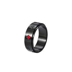 Buy Salty Alpha Card Shark Signet Finger Ring for Men & Boys ...