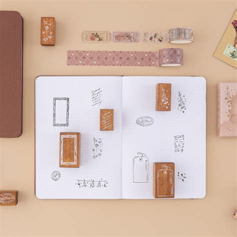 Tsuki ‘Dried Flowers’ Bullet Journal Stamp Set ☾ – NotebookTherapy