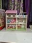 Buy Webby Pretend Play Wooden Doll House with Mini Figures for Girls ...