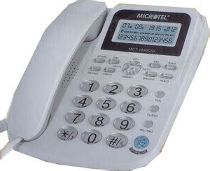 MICROTEL Microtel MCT 1550 CID Corded Landline Phone Price in India ...