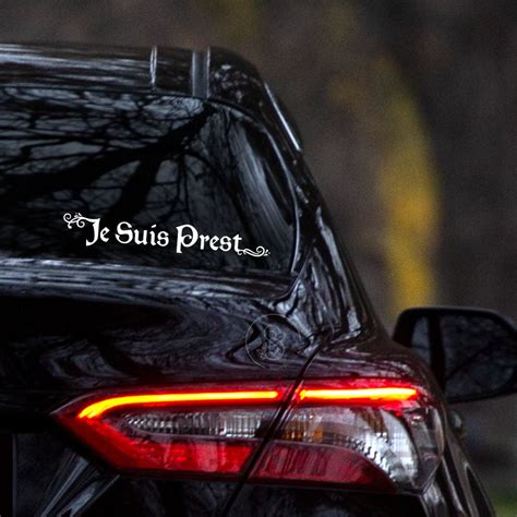 Outlander Je Suis Prest Window Sticker - Sarah Berry & Co