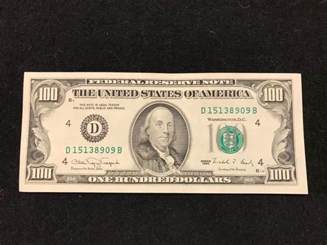 1990 $100 DOLLAR BILL FRN UNCirculated CRISP Cleveland Ohio | #1944780312