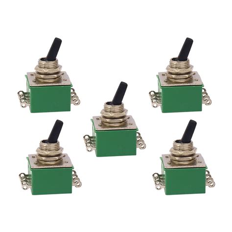 Electronic Spices 5Pcs Toggle Switch 2 Position 8 Pins 0N/OFF Switch ...