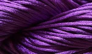 Asiatic Purple Soft Satin Rattail Silk Macrame Projects Carpet,Bracelet ...