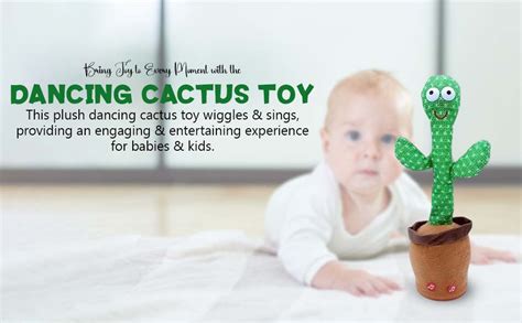 Pikku Toys Dancing Cactus Toy, Wriggle & Singing for Babies & Kids ...